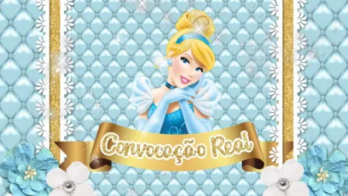 Convite Animado Cinderela
