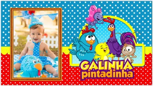 Convite Animado Galinha Pintadinha
