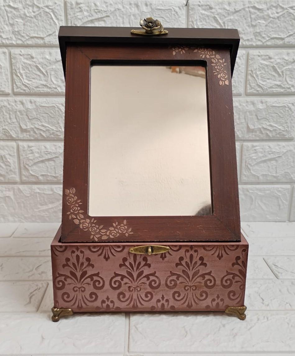 Porta maquiagem Dama Vintage Rosas