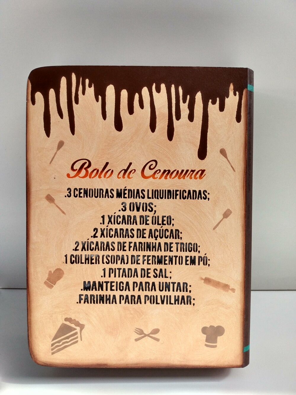 Caixa Livro de receitas - Menina