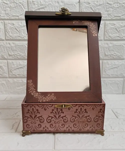 Porta maquiagem Dama Vintage Rosas