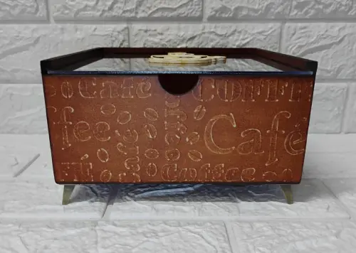 Caixa organizadora de cápsulas de café