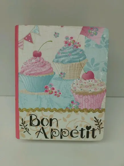 Caixa livro porta receitas MDF pequena