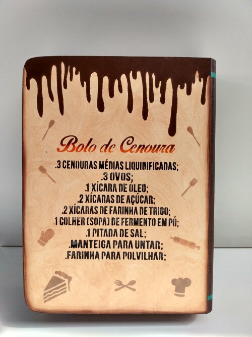 Caixa Livro de receitas - Menina