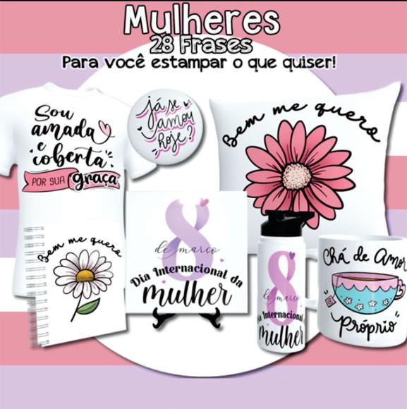 Dia das Mulheres Lettering 2024 Arquivo Digital 06