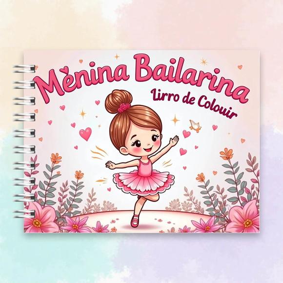 Arquivo Digital Livro de Colorir Bailarina