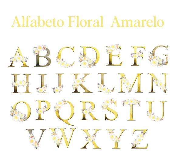 Kit Digital Alfabeto Amarelo