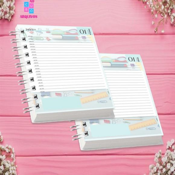 Volta às Aulas Arquivo Digital Combo Agenda Menino