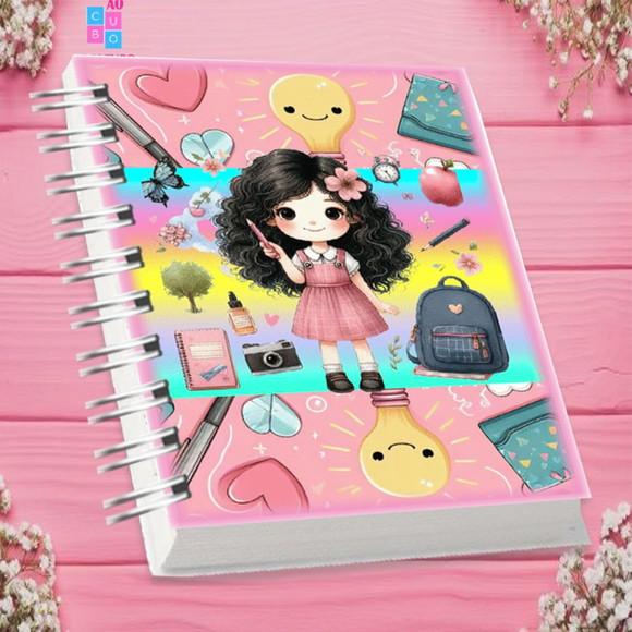 Volta às Aulas Arquivo Digital Combo Agenda Menina 02