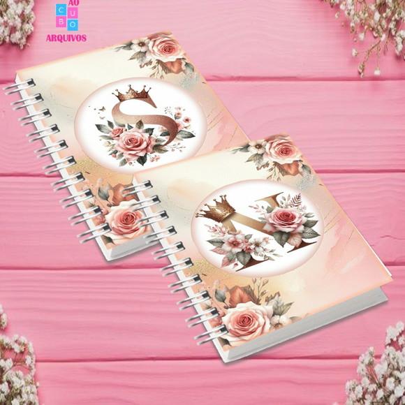 Coleção Capas Alfabeto Realeza Rosé Gold