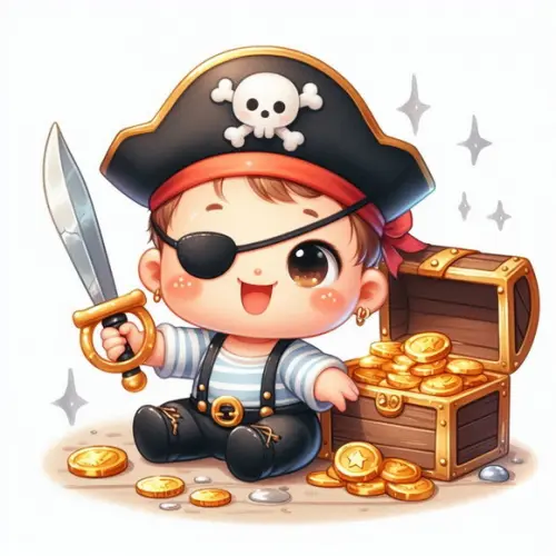 Kit Digital Bebê Pirata