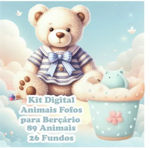 Kit Digital Animais Fofos