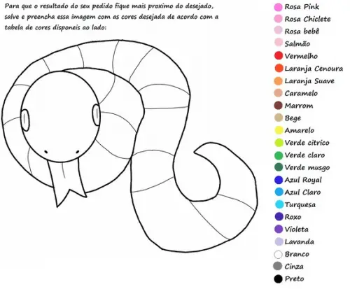 Serpente de Pelúcia Personalizável