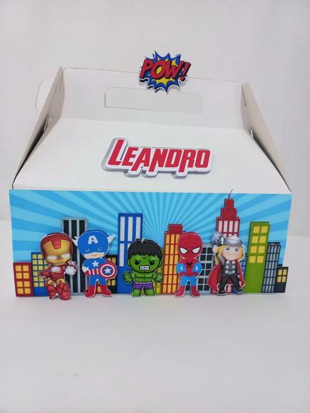 Caixa Maleta Grande Personalizada - Vingadores