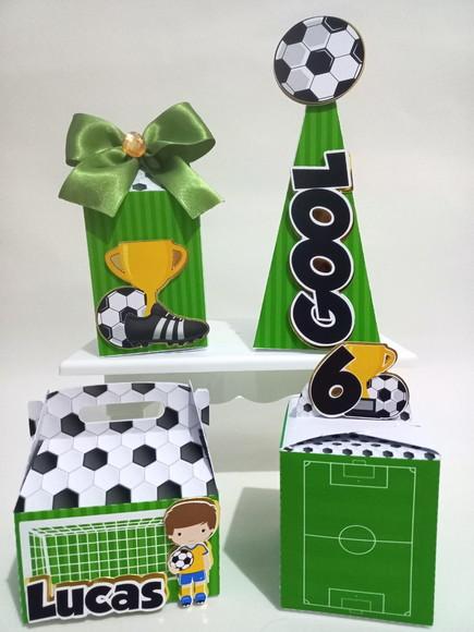 10 Peças Kit Personalizados Futebol
