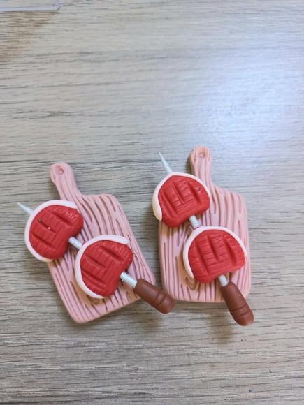 10 Unidade Imã em Biscuit - Churrasco