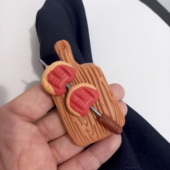 20 Unidades Porta Guardanapo em Biscuit - Churrasco