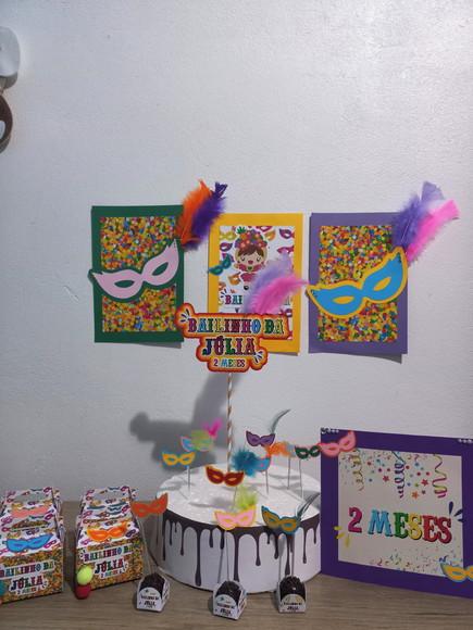 Kit Mesversário Bloquinho Carnaval Menina