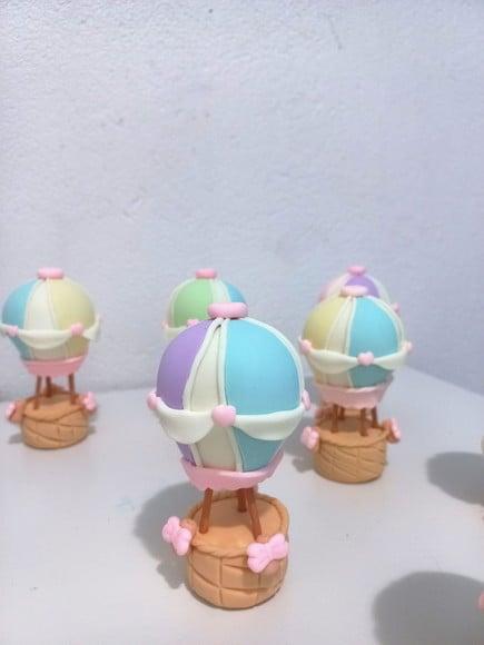 05 Unidades Balão de Ar em Biscuit -