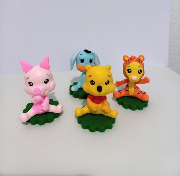 10 Aplique de Biscuit Turma Ursinho Pooh