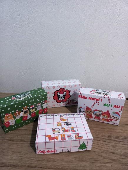 Caixinha para Docinhos Tema Natalino Pet