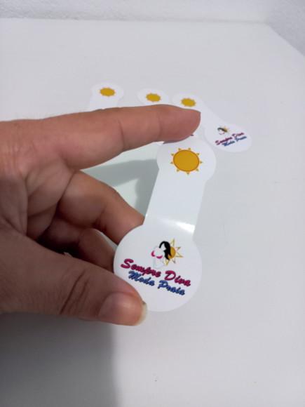 50 Unidades Etiquetas Lacre para Sacola - Personalizado