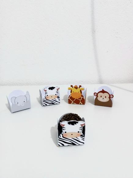 50 Forminhas Personalizadas para Docinhos Safari