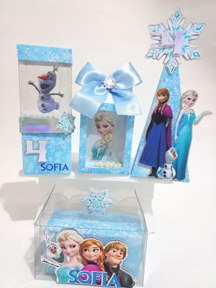 Kit Personalizados Frozen Luxo - 20 Peças
