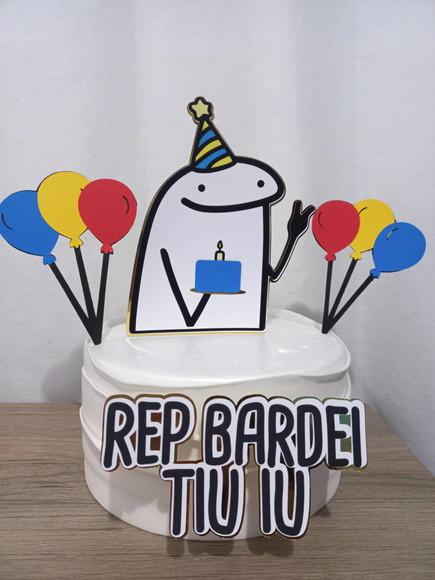 Topo de Bolo Flork -repbardeituiu