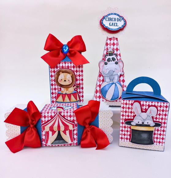 Kit Personalizados Circo -classico 20 Peças