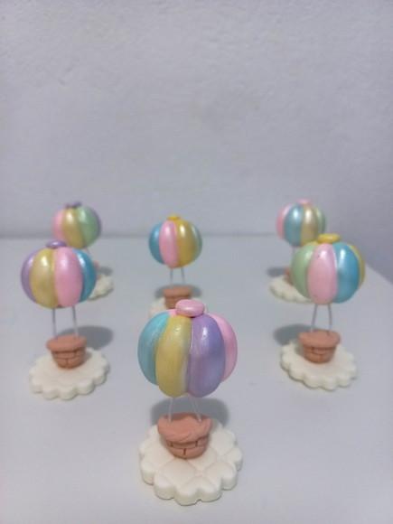 10 Unidades Aplique em Biscuit Balão de Ar