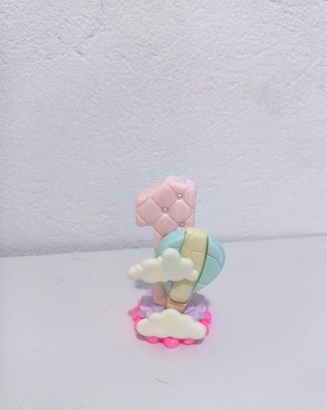 Vela em Biscuit Tema Balão de Ar