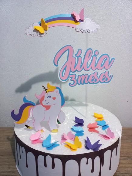 Kit Mesversário Unicornio