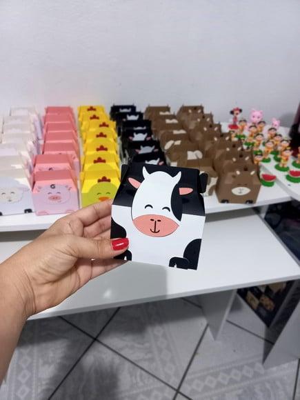 10 Unidades Caixinha Maletinha Fazendinha