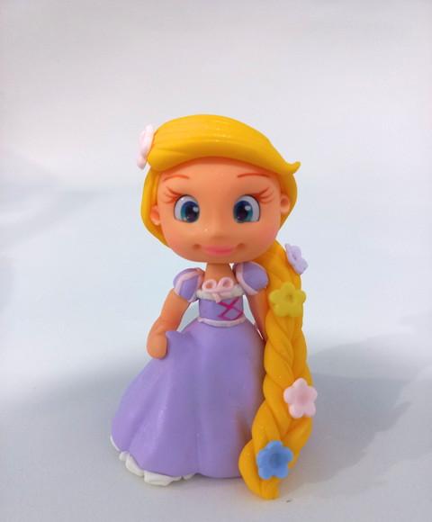 05 Unidades Aplique Princesa Rapunzel