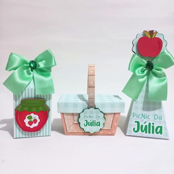 Kit Personalizados Tema Picnic - 10 Peças