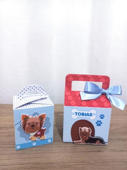 10 Caixinhas Personalizadas Cachorrinho Yorkshire