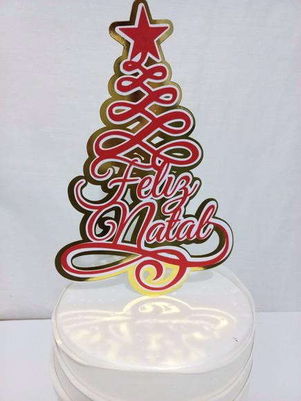 Topo de Bolo Natal