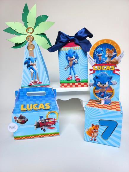Kit Personalizados Sonic- 10 Itens