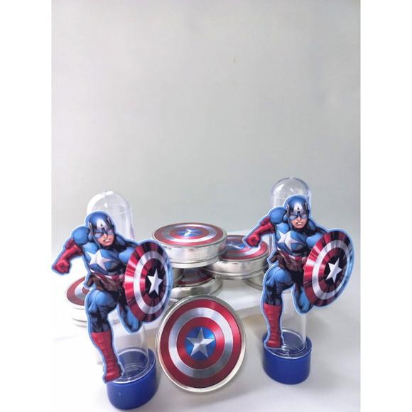 10 Tubetes Capitão América