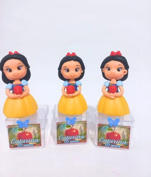 10 Caixinhas Acrílica Branca de Neve