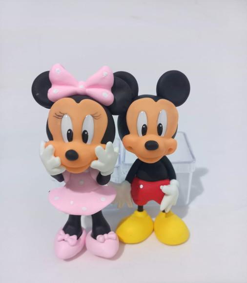 10 Unidades Mickey Minnie 11 cm em Biscuit