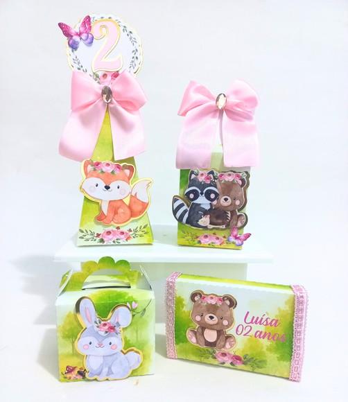 Kit Lembrancinhas Personalizadas - Bosque Encantado 10 Peças