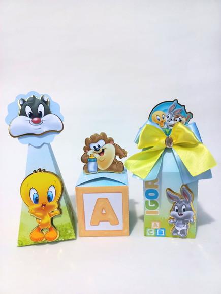 10 Unidades Kit Personalizados Looney Tunes Baby