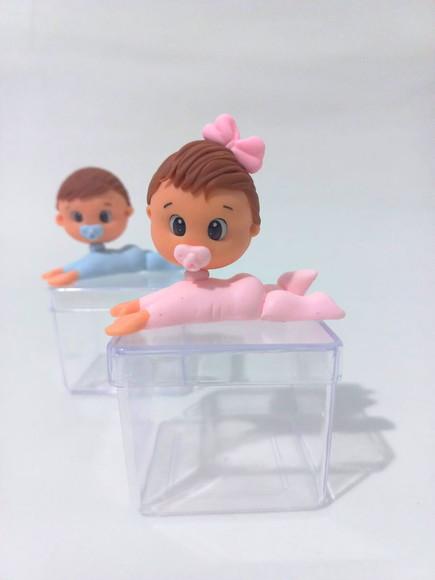 10 Apliques Bebê em Biscuit