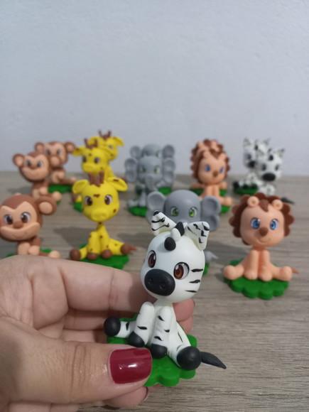 20 Unidades Aplique Safari em Biscuit