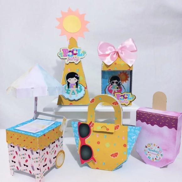 Kit Personalizados Pool Party- 20 Itens