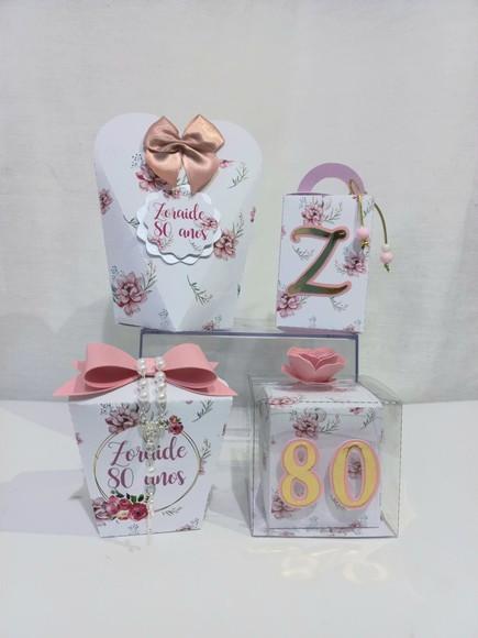 10 Unidades Personalizados 80 Anos
