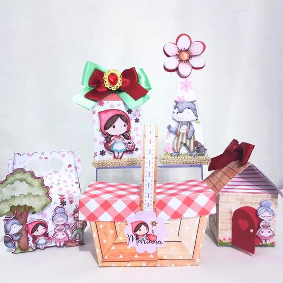 Kit Personalizados Chapeuzinho Vermelho - 30 Itens