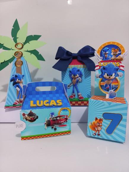 Kit Personalizados Sonic- 30 Itens